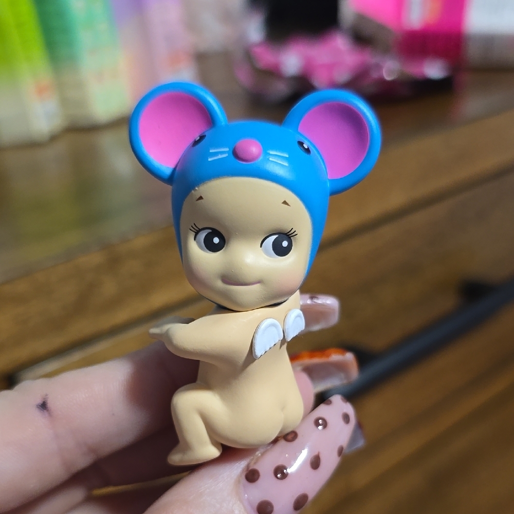 Authentic Sonny angel Blue Mouse Ear